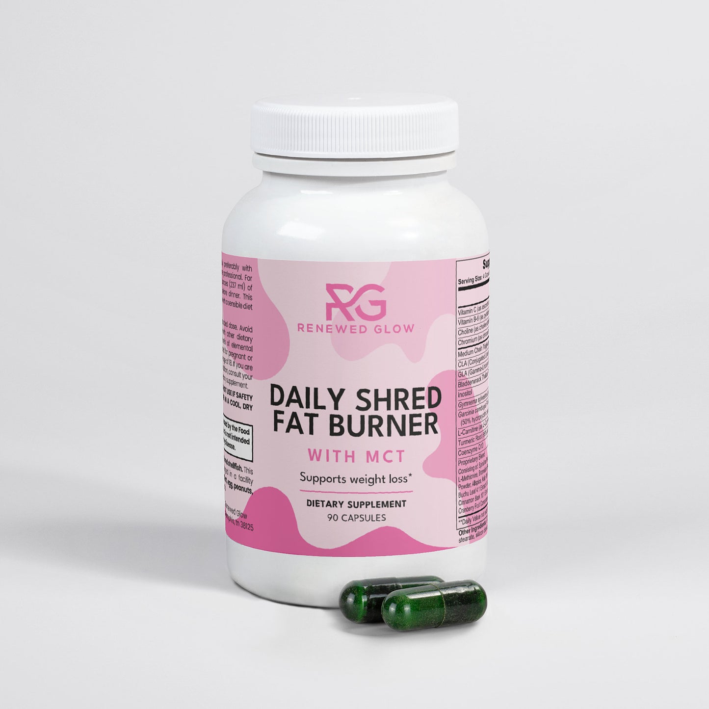 Daily Shred Fat Burner with MCT NOT Caffefine