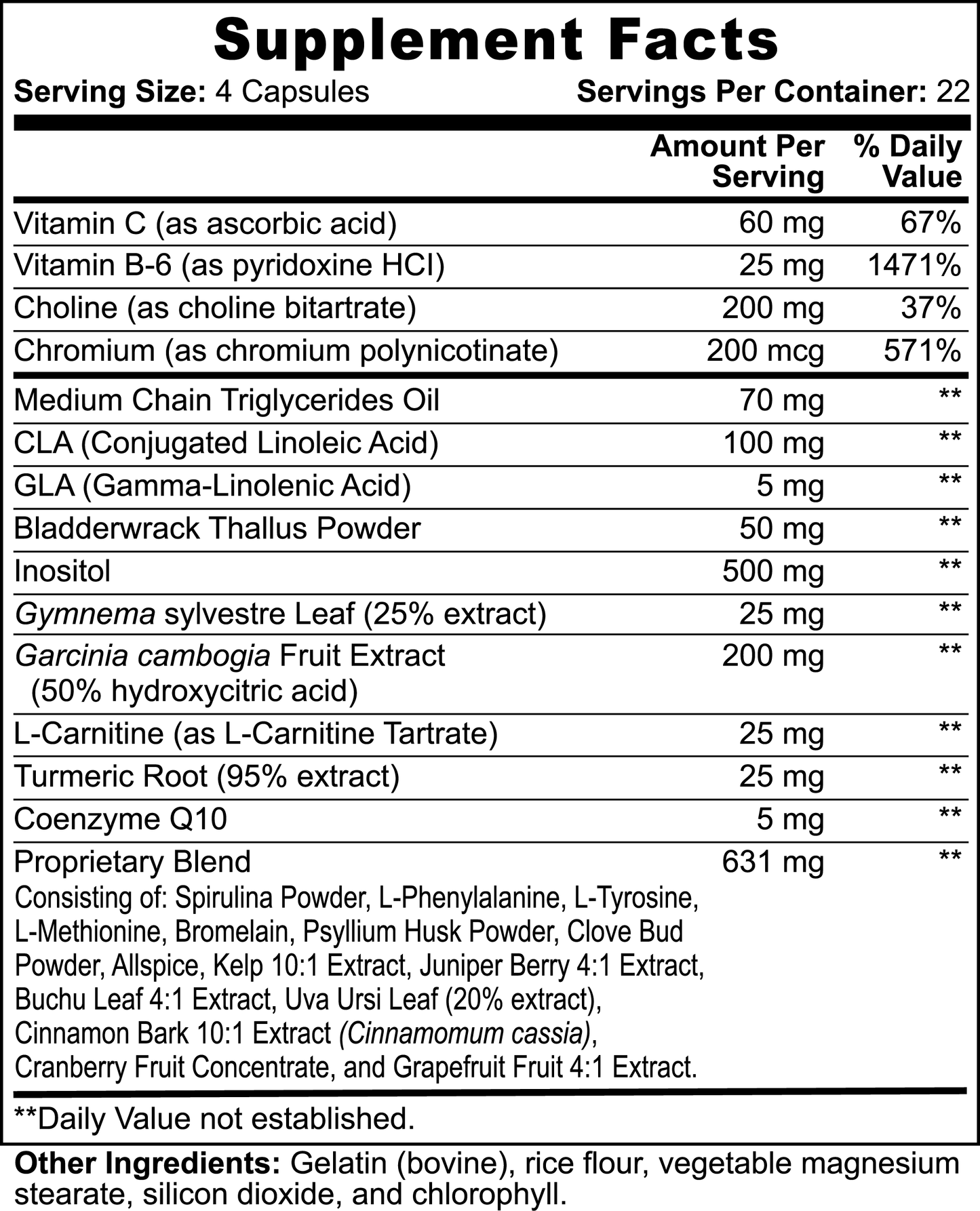 Daily Shred Fat Burner with MCT NOT Caffefine