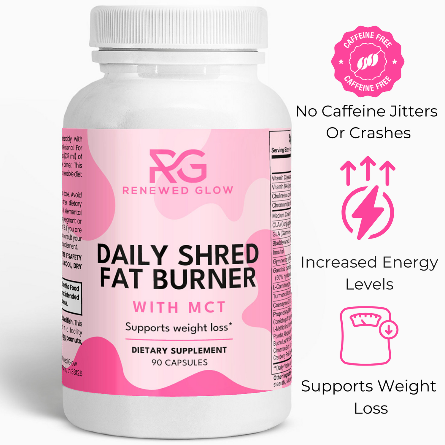 Daily Shred Fat Burner with MCT NOT Caffefine